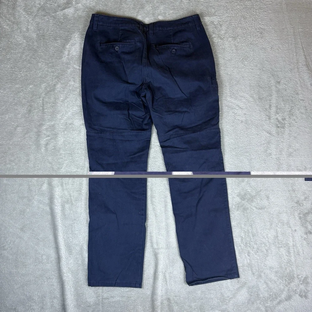BYLT Men's Size M Medium Classic Chino Pant Navy Blue Stretch‎ 32x29